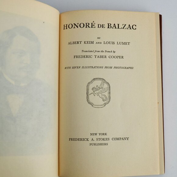 Honore de Balzac Albert Keim Louis Lumet 1914 Hardcover Antique Book - Picture 4 of 5